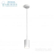 Kolarz TUBE A1347.31.W/10 подвесной светильник белый ø8cm высота 1cm мин. высота 150cm 1 лампа gx53