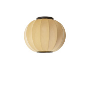 KW45 SU CW Knit-Wit Made By Hand Потолочный светильник Ø45 с жёлтым тканевым плафоном