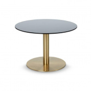 Flash Table Circle Brass Tom Dixon, стол