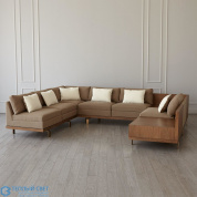 Latitudes Modular Sectional-Armless Section-Muslin Global Views диван