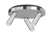CCL03-0 Grau Clear SPOT TRIO ALU POL/GLOW Накладной спот хромированный