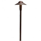 3000K 6" Dome LED Path Light Textured Architectural Bronze светильник-столбик для дорожек 15870AZT30R Kichler