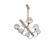 Metal Lux Giro SP 6L Linear линейный подвесной светильник прозрачный; шампань 280.506.01