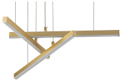 14017/3P Gold Indigo Paralleli люстра, 11Вт, 3000-6500K, 2640лм, золото