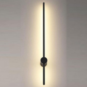 бра с вертикальной подсветкой черный