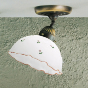 Kolarz Nonna 731.10.71 потолочный светильник состаренная латунь белый ø30cm длина 40cm высота 24cm 1 лампа e27