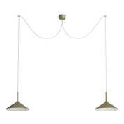 Rotaliana Dry H4 SP LED современная люстра с двумя источниками света сатиновая бронза 1DYH400064ZL0