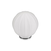 стеклянный плафон сферической формы с рельефными полосами