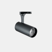 трековый прожектор однофазный с удлинённым корпусом черного цвета