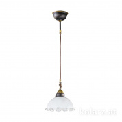 Kolarz Nonna 731.30.73 подвесной светильник состаренная латунь ø20cm высота 22cm мин. высота 32cm макс. высота 172cm 1 лампа e27
