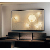 настенный арт-светильник с двумя световыми акцентами и плавным световым рисунком