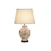 Chinese style porcelain lamp with pink carnations and shade настольная лампа Gustavian LUI-PINK CARN with