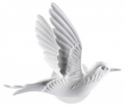 настенная фигура птицы с подсветкой теплого света