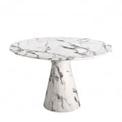 110661 Dining Table Turner white faux marble стул Eichholtz