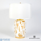 Abstract Lamp-White/Gold Global Views настольная лампа