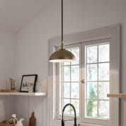 Fira 1 Light Pendant Natural Brass and Black подвесной светильник 52476NBR Kichler