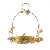Marie-antoinette white & gold royal basket корзина, Villari