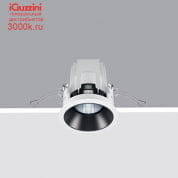 Q810 Laser iGuzzini Fixed round recessed luminaire - LED - wide flood - Super Comfort - White/Black