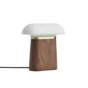 137025 Nova WOUD Настольная лампа с деревянным основанием и белым плафоном