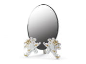 VANITY MIRROR GOLDEN LUSTRE & WHITE Настольное овальное зеркало Lladro 01007830