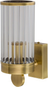 настенное бра с вертикальными стеклянными трубками на патинированном основании