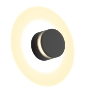 настенный декоративный светильник кольцевой формы с центральным источником света