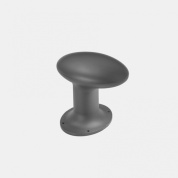 уличный светильник-торшер дизайнерского типа с округлым основанием