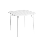 M0743209 WEEK-END Petite Friture Квадратный стол садовый металлический белый