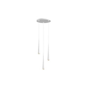 CNO03-3 Grau Niceone CHANDELIER 3 WHITE/WHITE/WHITE Трёхрожковый подвес белый
