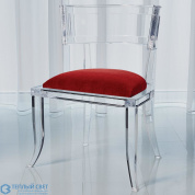 Klismos Acrylic Chair-Red Pepper Global Views кресло