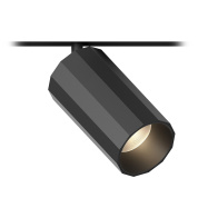 магнитный трековый светильник с гранёным корпусом и направленным акцентным освещением