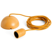 подвесной комплект шнура с купольной чашей в янтарно-жёлтом оттенке