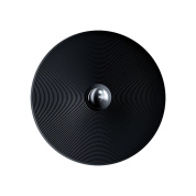 настенный светильник с чёрным плафоном и металлическим креплением