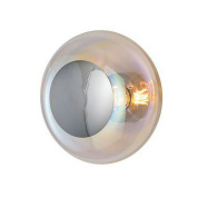 настенно-потолочный светильник с зеркальным плафоном хамелеонового серебристого тона