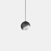 подвесной светильник с одиночным шарообразным плафоном с затемнённым покрытием