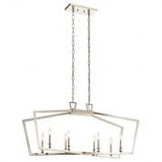 Abbotswell 8 Light Linear Chandelier Polished Nickel люстра 43494PN Kichler