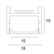 алюминиевый профиль для установки светильников
