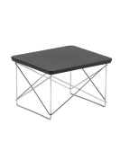 4055737144455 Occasional Vitra Квадратный прикроватный столик из тёмного дуба с хромом
