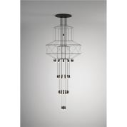 037504/1A Vibia Wireflow подвесная люстра с несколькими ярусами световых элементов