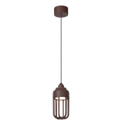 уличный подвесной светильник с металлическим решетчатым корпусом в ретро-стиле