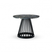 Fan Table Black Pebble Marble Tom Dixon, стол