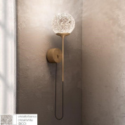 CRISTGLOB-APBICO Icone Cristalglob APPLIQUE 9W 3000K BIANCO- SFERA CRISTALLO Накладное бра