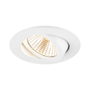 1007385 SLV NEW TRIA® 68 ROUND светильник встраиваемый с LED 8.3Вт, 2700K, 705лм, 38°, димм., белый