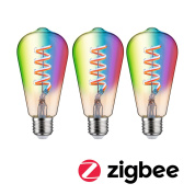 декоративная LED-лампа в форме кукурузы RGBW+ с прозрачной колбой