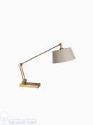 Torun Antique Brass Desk Lamp Heathfield настольная лампа TL-TORU-ABR-BGL-EU