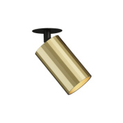 встраиваемый потолочный спот цилиндрической формы, корпус цвета золото, IP20