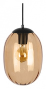 подвесной светильник с каплевидным плафоном бронзового цвета
