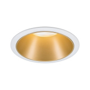 встраиваемый потолочный спот с золотистым отражателем