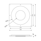 Монтажный комплект Kreon Plasterkit Concrete Aplis 120