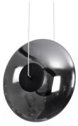 подвесной светильник с шарообразным плафоном черный